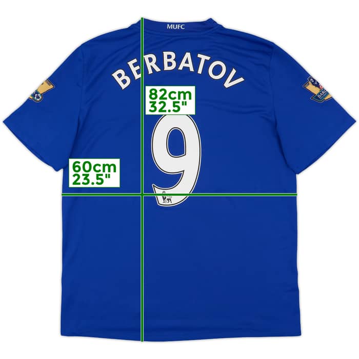 2008-09 Manchester United Third Shirt Berbatov #9 - 7/10 - (L)