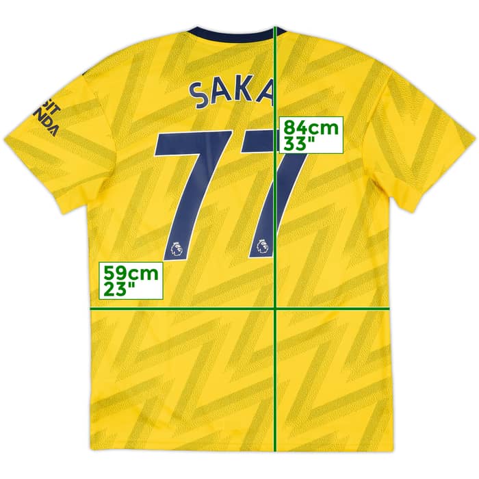 2019-20 Arsenal Away Shirt Saka #77 - 10/10 - (L)