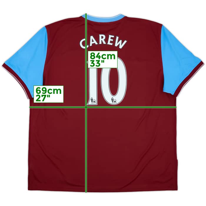 2009-10 Aston Villa Home Shirt Carew #10 - 9/10 - (3XL)