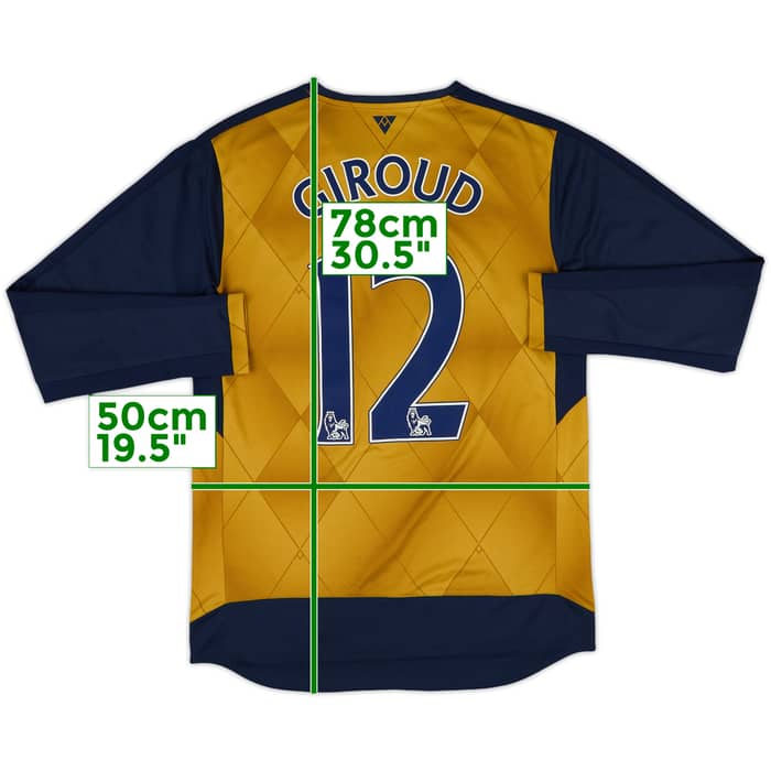 2015-16 Arsenal Away L/S Shirt Giroud #12 - 8/10 - (M)