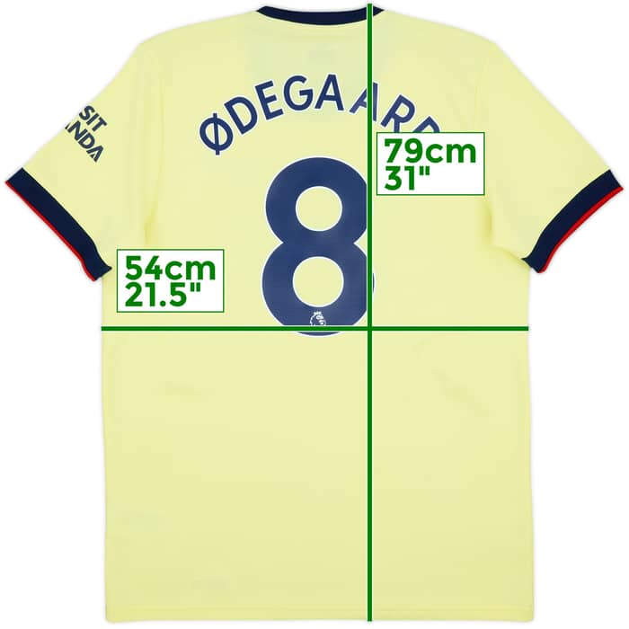2021-22 Arsenal Away Shirt Odegaard #8 - 8/10 - (L)