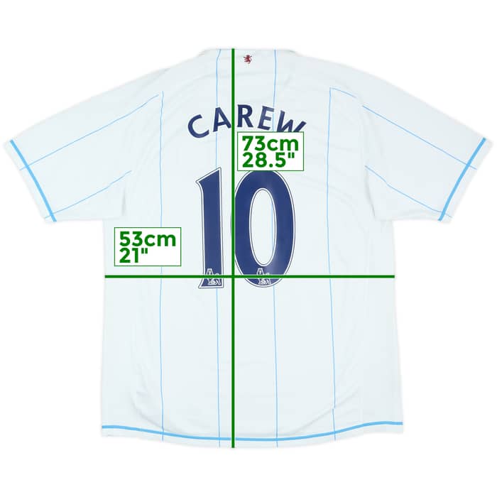 2007-08 Aston Villa Away Shirt Carew #10 - 7/10 - (L)