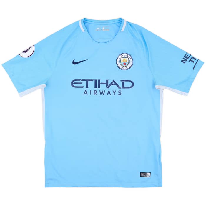 2017-18 Manchester City Home Shirt De Bruyne #17 - 8/10 - (L)