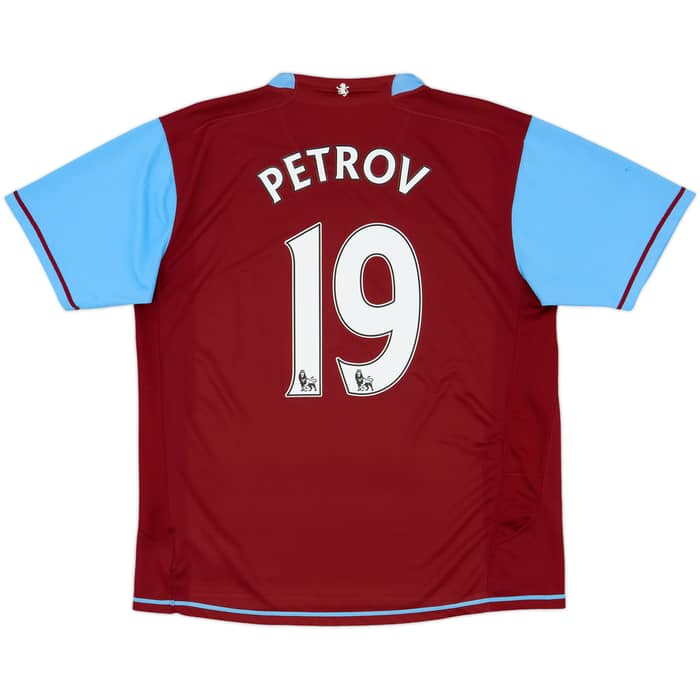 2007-08 Aston Villa Home Shirt Petrov #19 - 5/10 - (L)