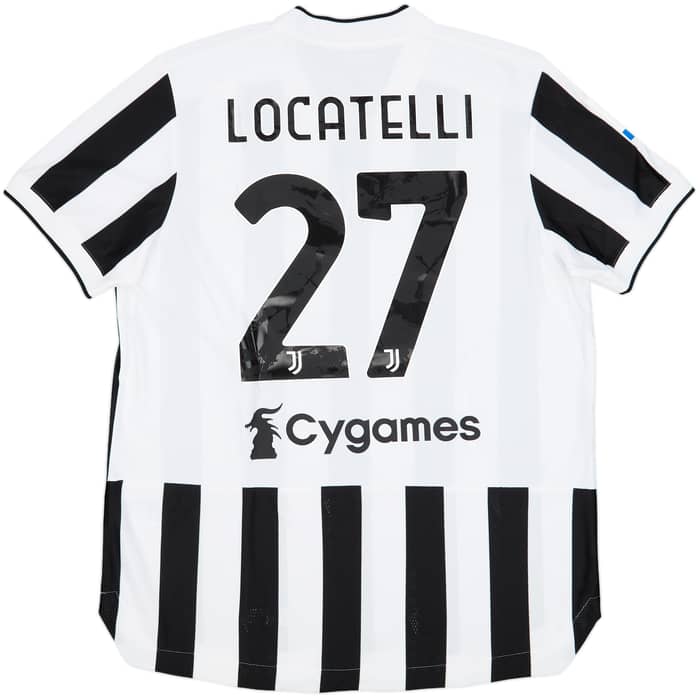 2021-22 Juventus Authentic Home Shirt Locatelli #27 (XL)