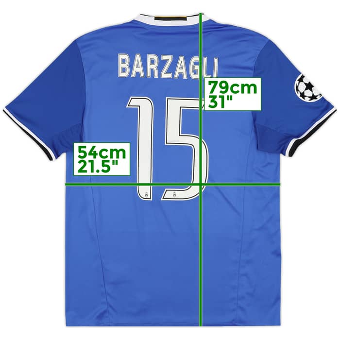 2016-17 Juventus Away Shirt Barzagli #15 - 10/10 - (L)