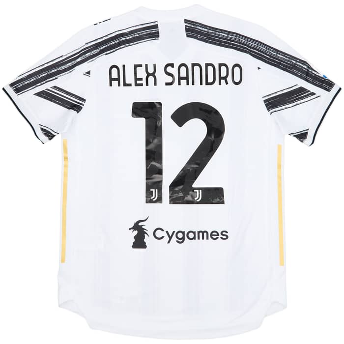 2020-21 Juventus Authentic Home Shirt Alex Sandro #12 (L)