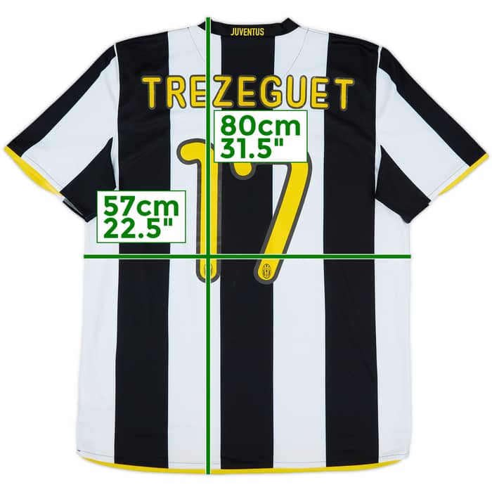 2008-09 Juventus Home Shirt Trezeguet #17 - 6/10 - (L)