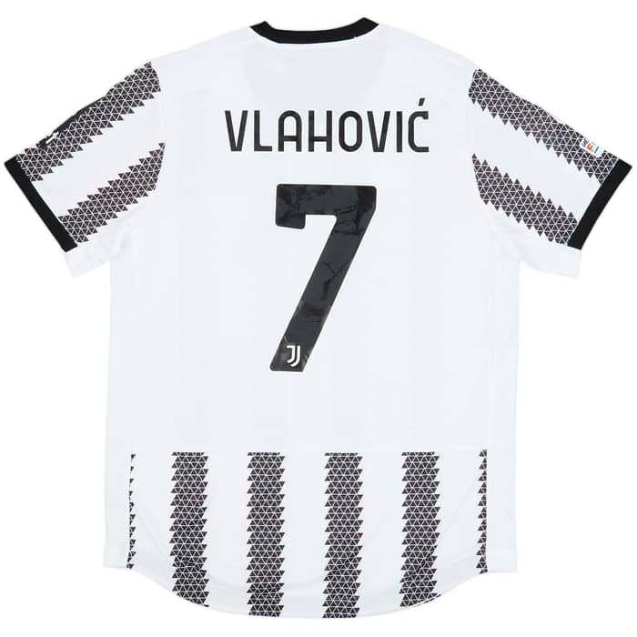 2022-23 Juventus Authentic Home Shirt Vlahovic #7 (L)