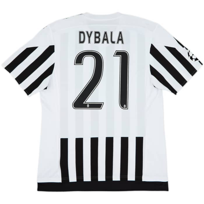 2015-16 Juventus Authentic Home Shirt Dybala #21 - 9/10 - (XL)