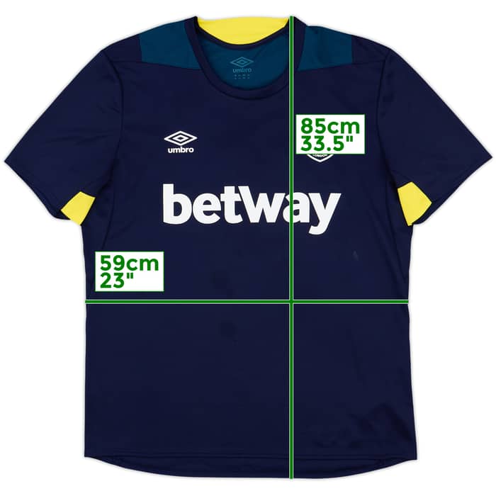 2019-20 West Ham Umbro Training Shirt - 8/10 - (XL)