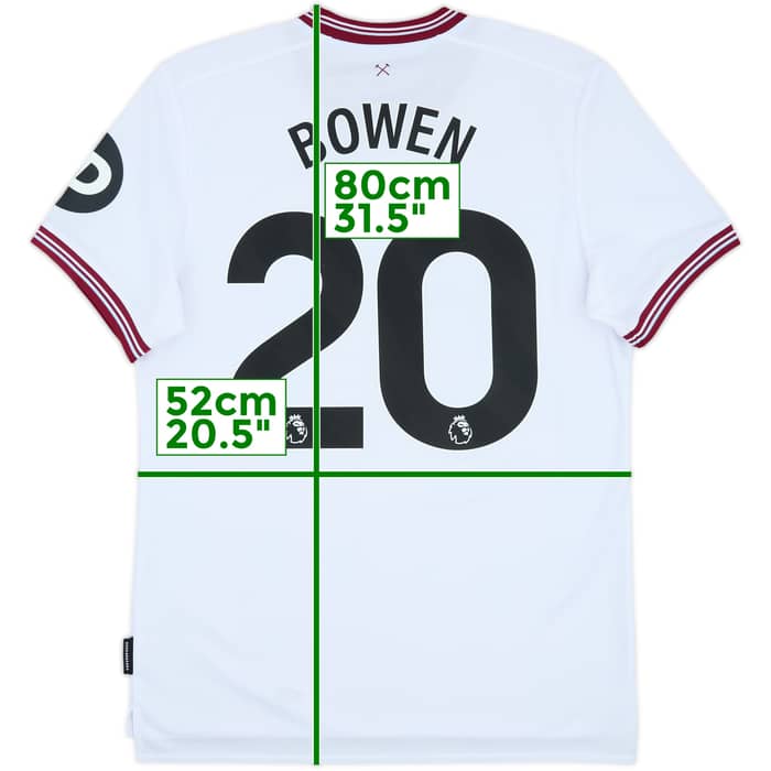 2023-24 West Ham Away Shirt Bowen #20 - 8/10 - (L)