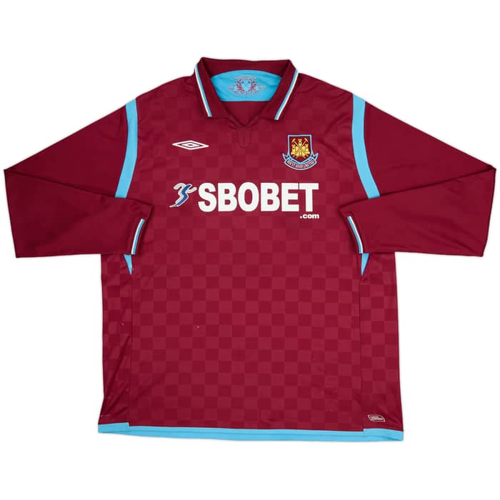 2009-10 West Ham Home L/S Shirt Noble #16 - 6/10 - (XXL)