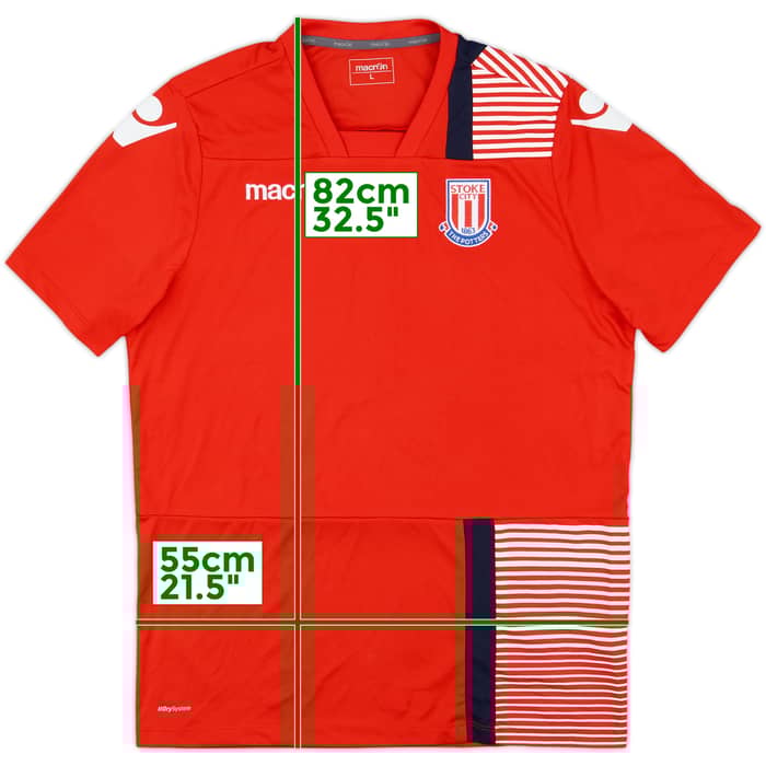 2017-18 Stoke City Macron Training Shirt - 10/10 - (L)