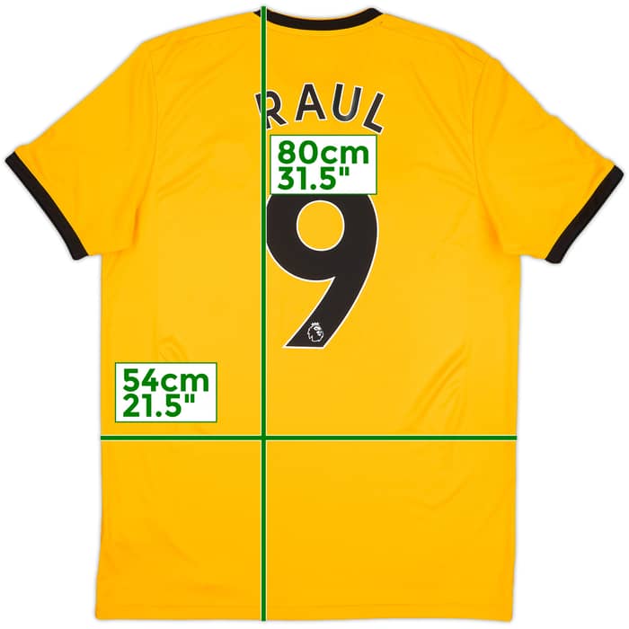 2018-19 Wolves Home Shirt Raul #9 - 8/10 - (L)