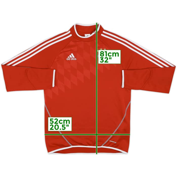 2013-14 Bayern Munich adidas 1/4 Zip Drill Top - 5/10 - (L)