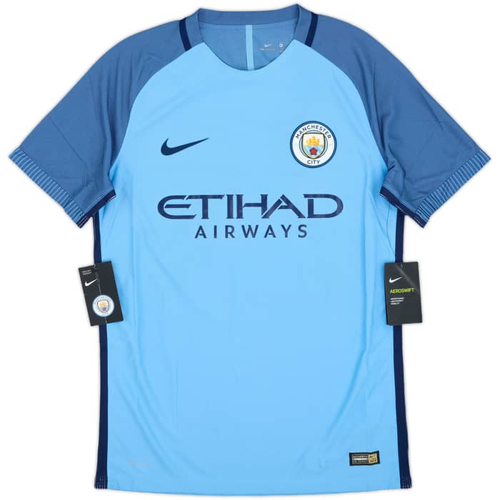 2016-17 Manchester City Authentic Home Shirt Silva #21 (M)