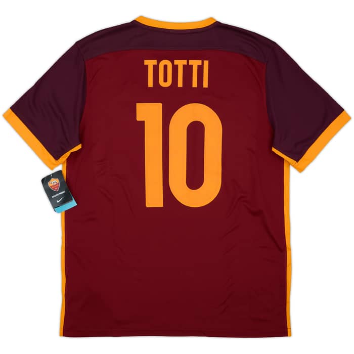 2015-16 Roma Home Shirt Totti #10 (L)