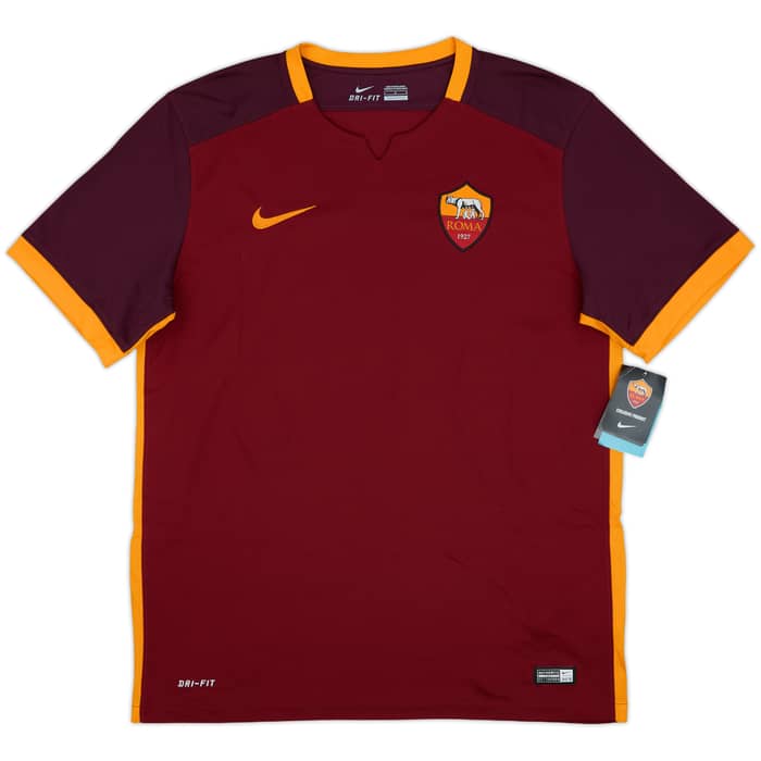 2015-16 Roma Home Shirt Totti #10 (L)