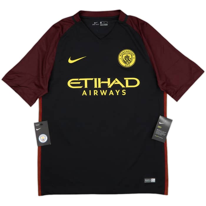 2016-17 Manchester City Away Shirt Kun Aguero #10 (M)