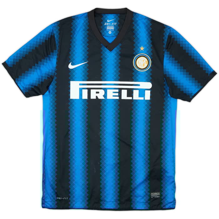 2010-11 Inter Milan Home Shirt Eto'o #9 - 8/10 - (M)