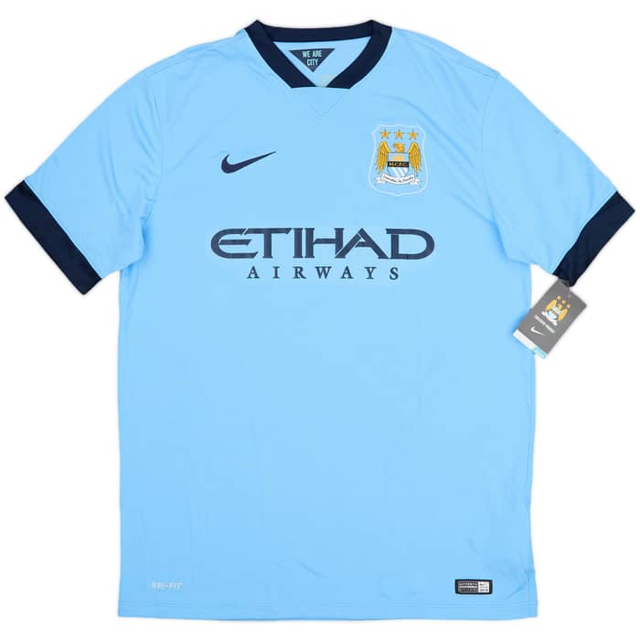 2014-15 Manchester City Home Shirt Silva #21 (L)