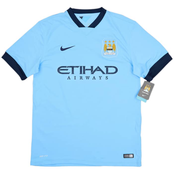 2014-15 Manchester City Home Shirt Kun Aguero #16 (L)