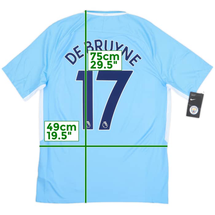 2017-18 Manchester City Home Shirt De Bruyne #17 (M)
