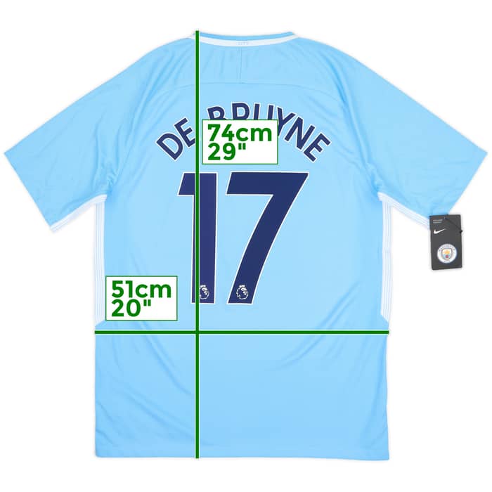 2017-18 Manchester City Home Shirt De Bruyne #17 (M)