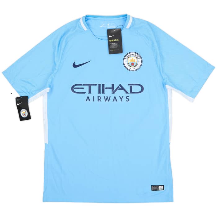 2017-18 Manchester City Home Shirt Kun Aguero #10 (M)