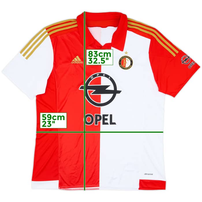 2015-16 Feyenoord Home Shirt - 8/10 - (XL)
