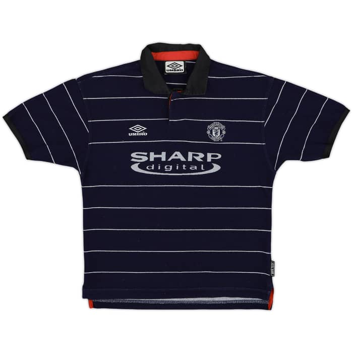 1999-00 Manchester United Away Shirt - 9/10 - (M.Boys)