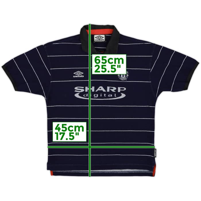 1999-00 Manchester United Away Shirt - 9/10 - (M.Boys)