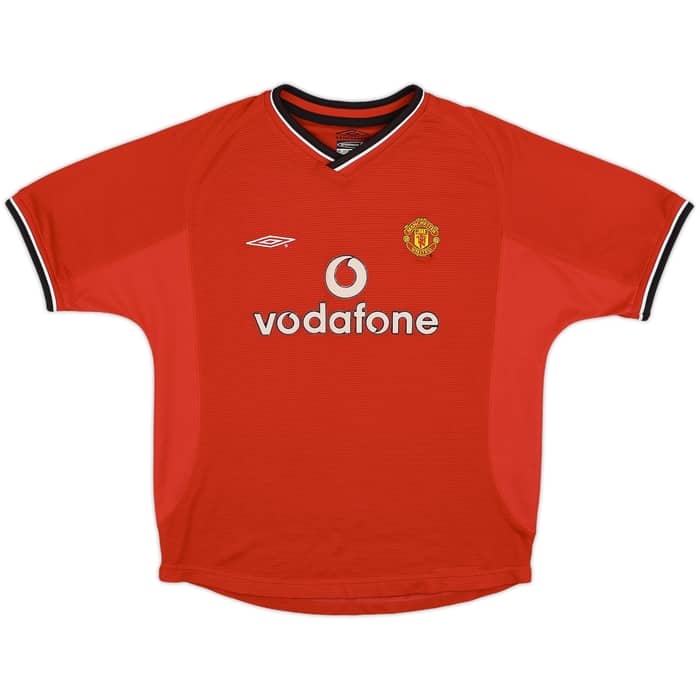 2000-02 Manchester United Home Shirt - 8/10 - (L.Boys)