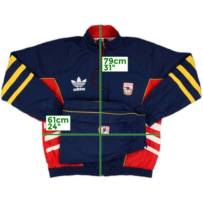 1990-92 Arsenal adidas Full Tracksuit - 9/10 - (L)
