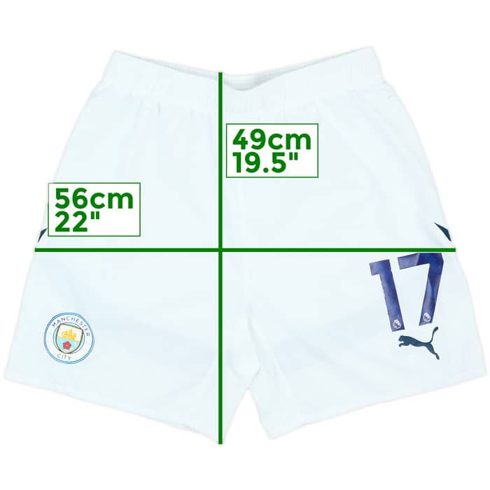 2024-25 Manchester City Match Issue Home Shorts #17 (De Bruyne)