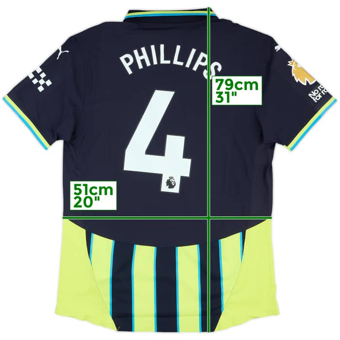 2024-25 Manchester City Player Issue Away Shirt Phillips #4