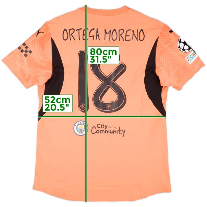2024-25 Manchester City Match Issue Champions League GK Shirt Stefan Ortega #18