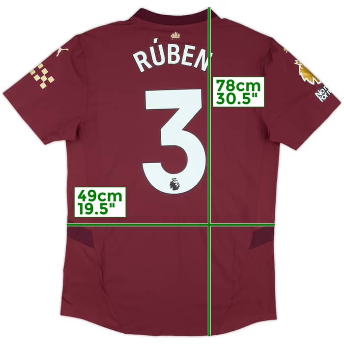 2024-25 Manchester City Match Issue Third Shirt Ruben #3