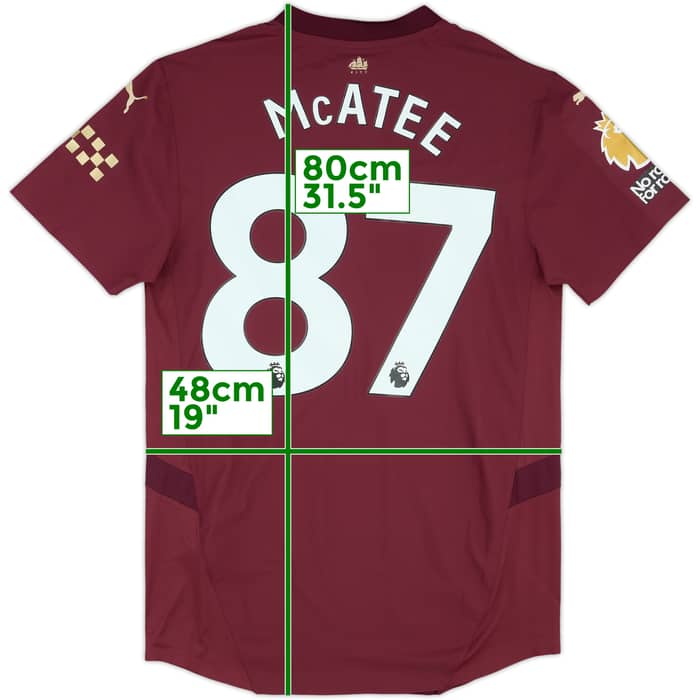 2024-25 Manchester City Match Issue Third Shirt McAtee #87