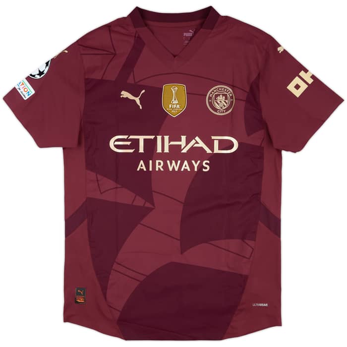 2024-25 Manchester City Match Issue Champions League Third Shirt O'Reilly #75