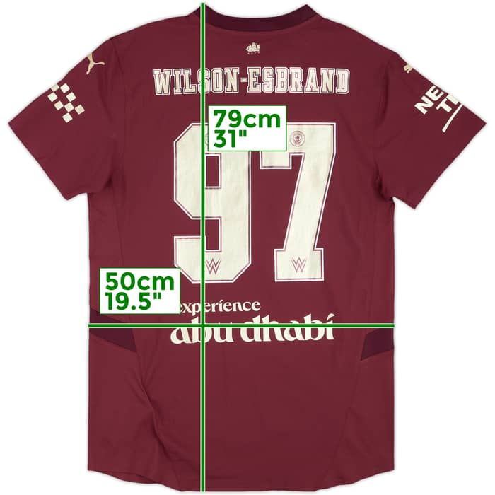 2024-25 Manchester City Match Issue Third Shirt Wilson-Esbrand #97