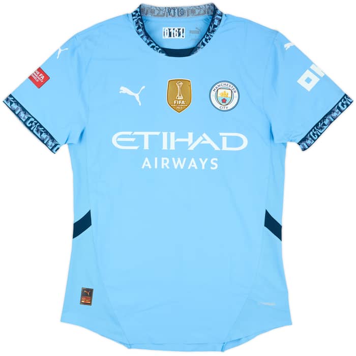 2024-25 Manchester City Match Issue Community Shield Home Shirt Grealish #10