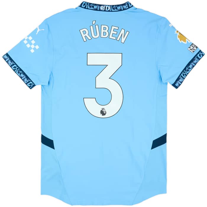 2024-25 Manchester City Match Issue Home Shirt Ruben #3
