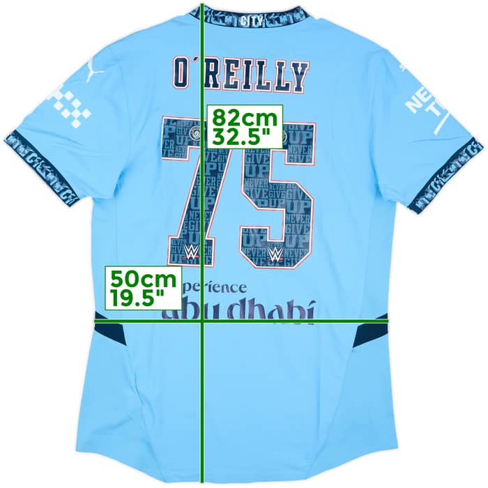 2024-25 Manchester City Match Issue Home Shirt O’Reilly #75