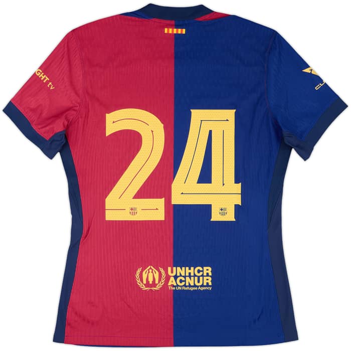 2024-25 Barcelona Match Issue Home Shirt #24 (Gerard Martín)
