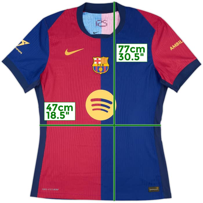 2024-25 Barcelona Match Issue Home Shirt #24 (Gerard Martín)