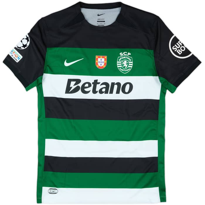 2024-25 Sporting CP Match Issue Champions League Home Shirt Geny #21