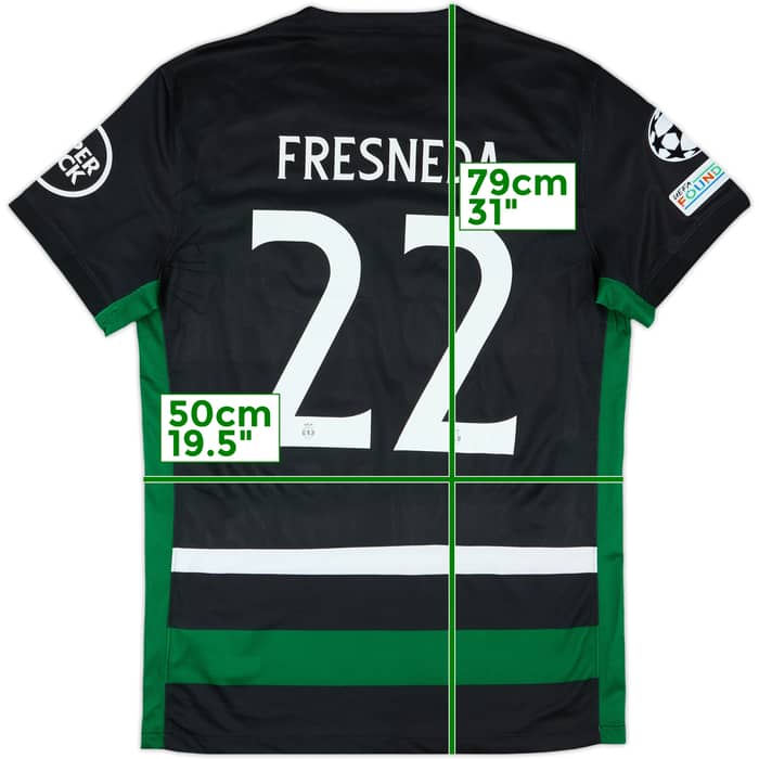2024-25 Sporting CP Match Issue Champions League Home Shirt Fresneda #22