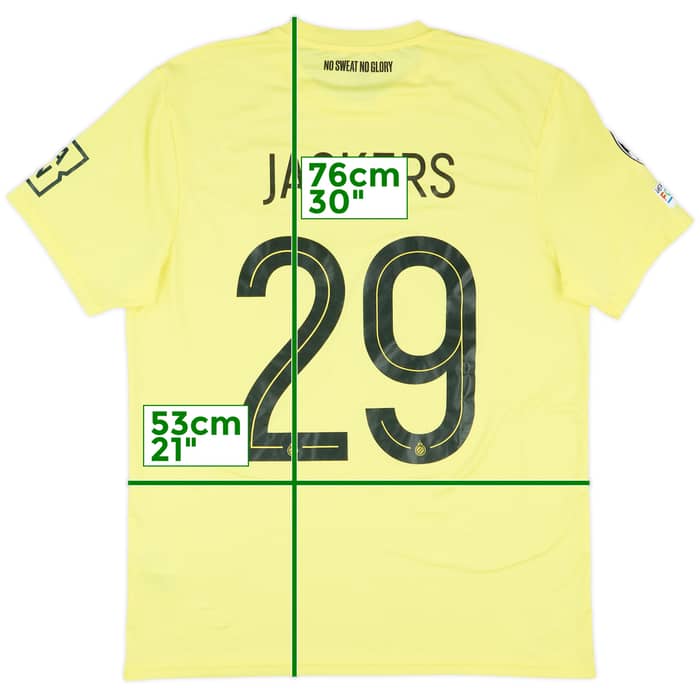 2024-25 Club Brugge Match Issue Champions League GK Shirt Jackers #29